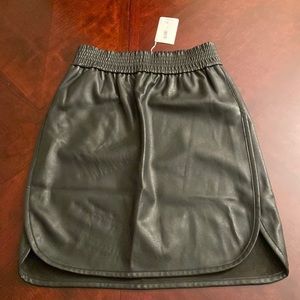 Wolford black leather skirt nwt